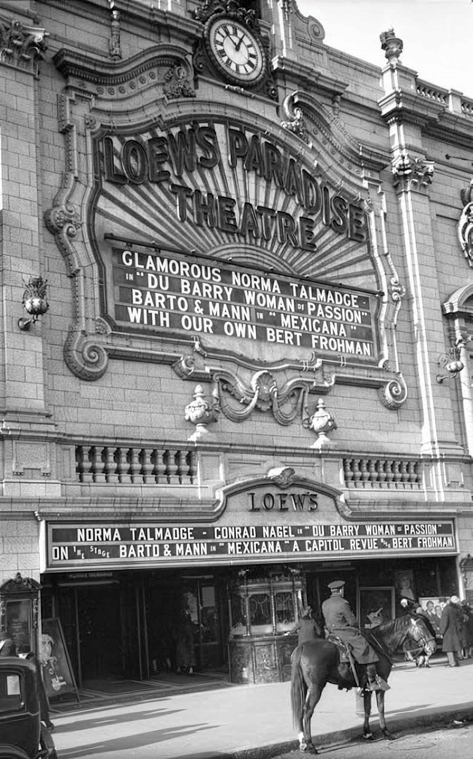 Loew&rsquo;s Paradise Theatre, c.1929