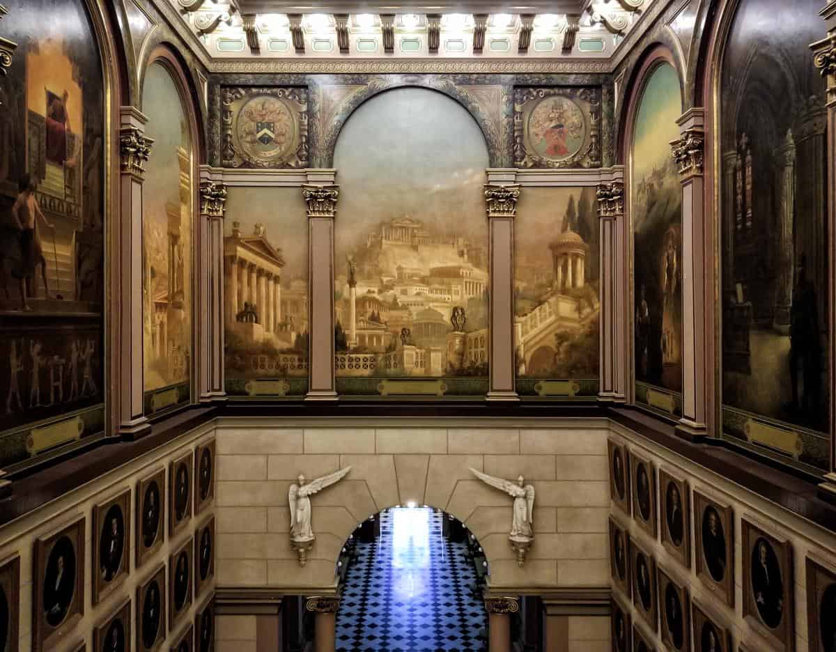 Decorated interior of the Philadelphia Masonic Temple