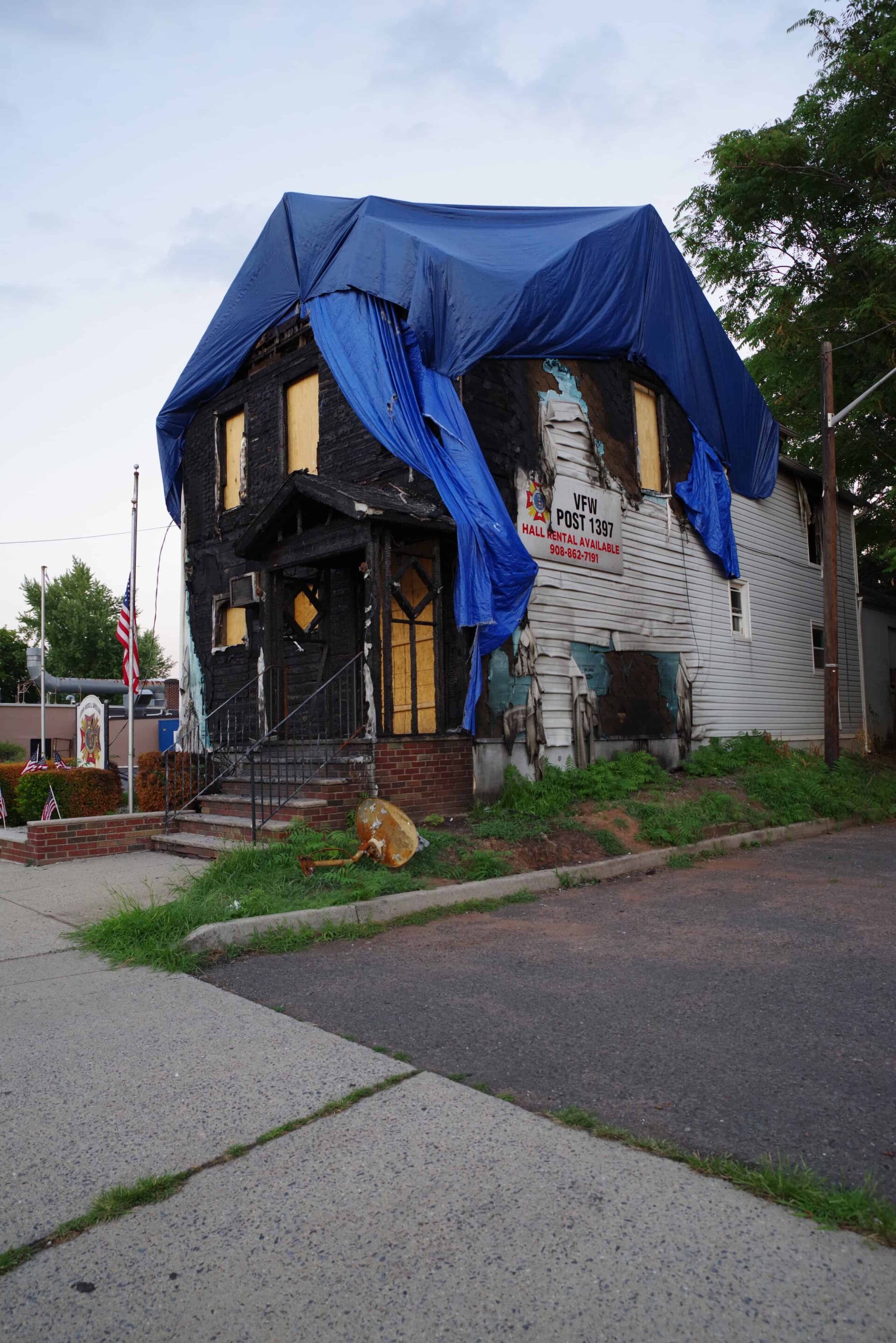 VFW #1397, more than three weeks after the fire