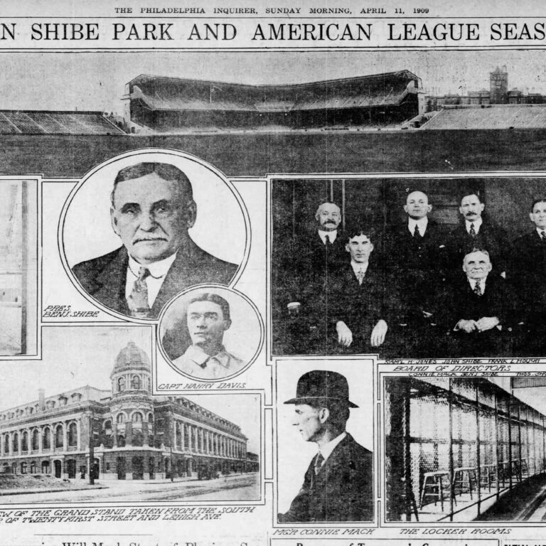Connie Mack Stadium (Shibe Park) in North Philadelphia