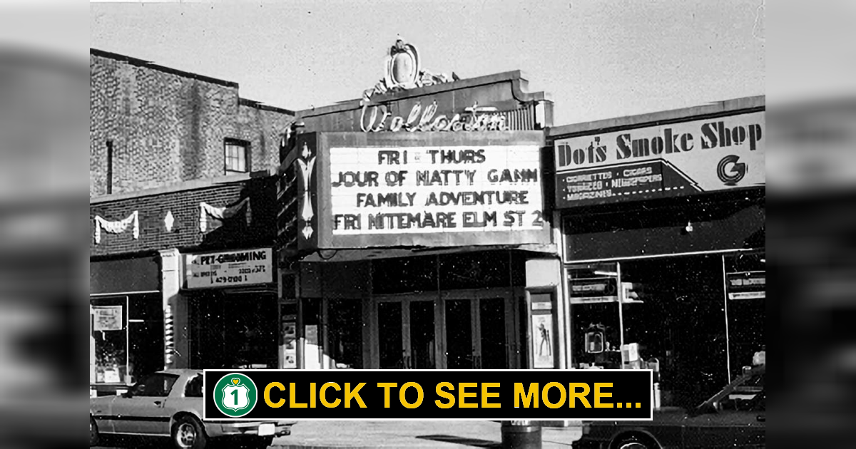 Then and Now Wollaston Theatre Quincy, MA Route 1 Views