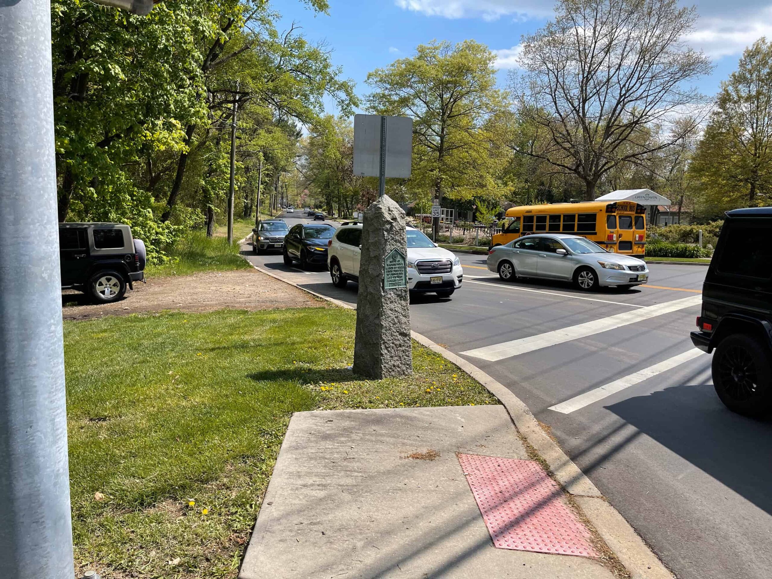 1777 Washington March Marker #8