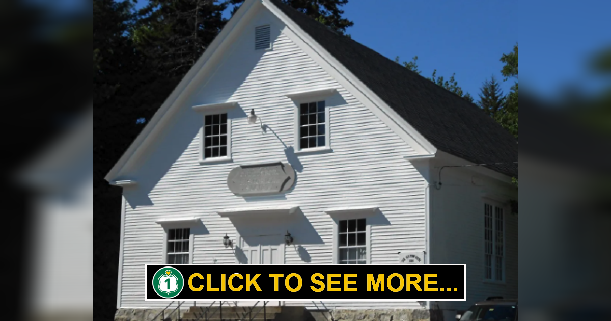 Explore the historic Old Town House Museum Gouldsboro, Maine Route