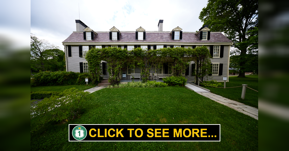 The Old House at Peacefield in Quincy, MA - Route 1 Views