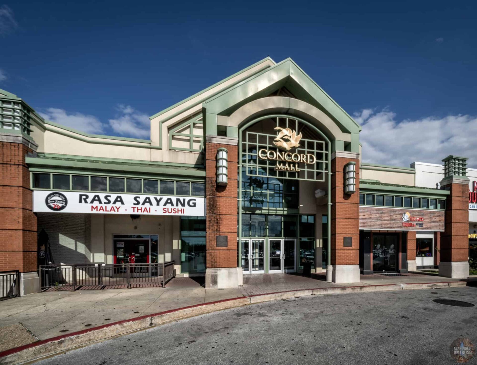 The Concord Mall's humble entrance belies the impressive charm of the interior