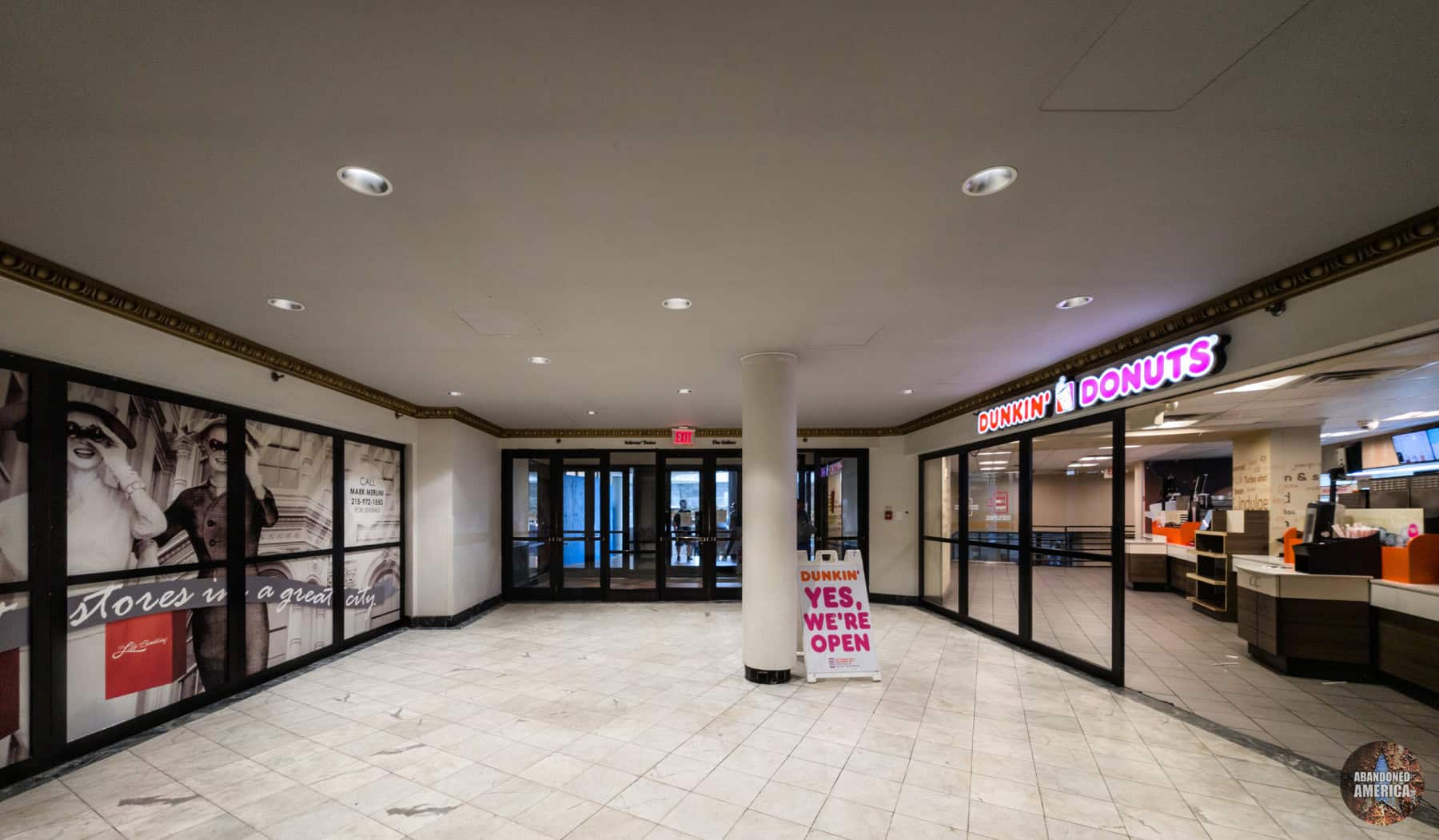 There's also a Dunkin' Donuts on your way out