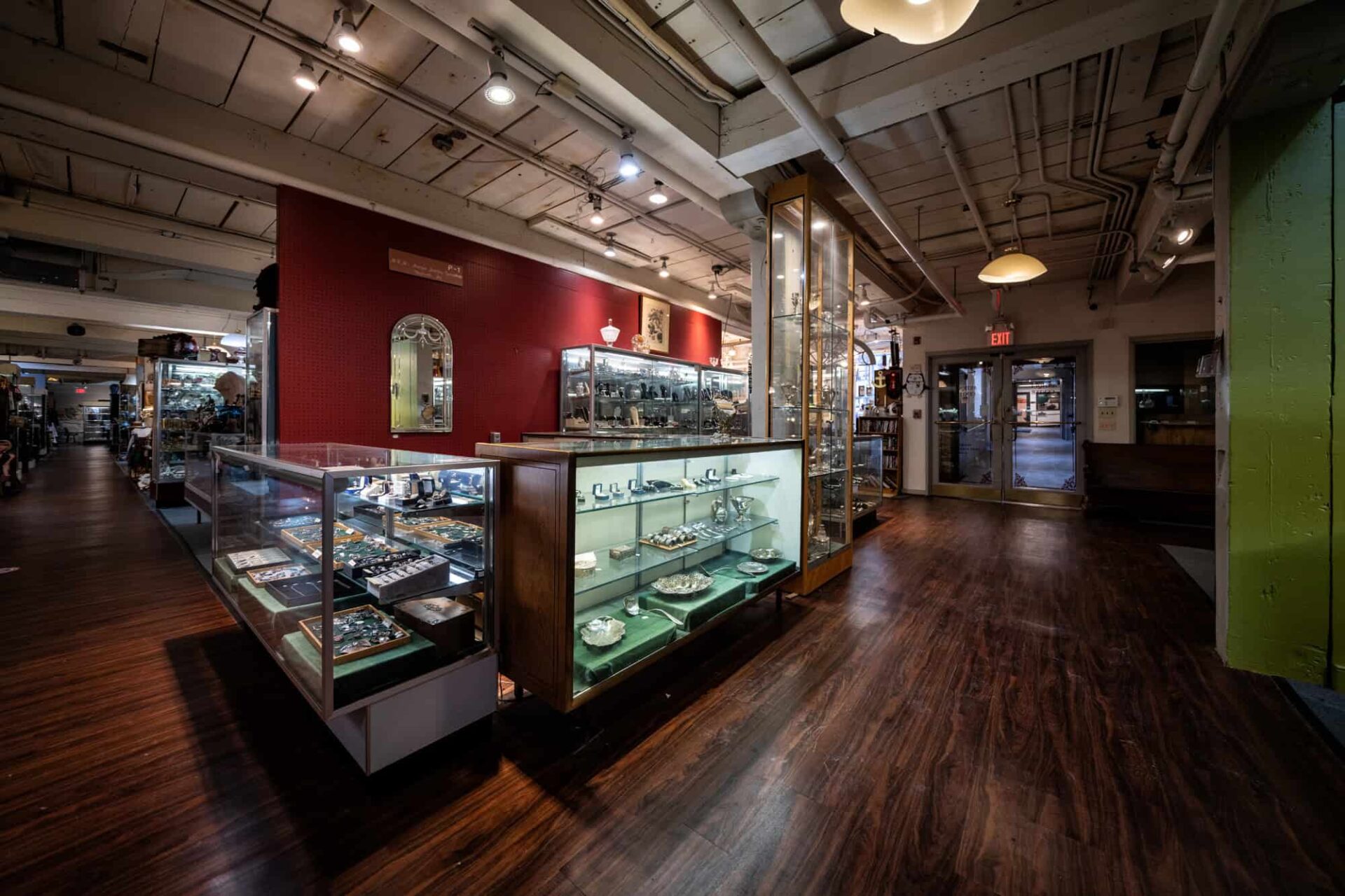 An enormous antique store in the basement is easy to miss, but well worth the visit