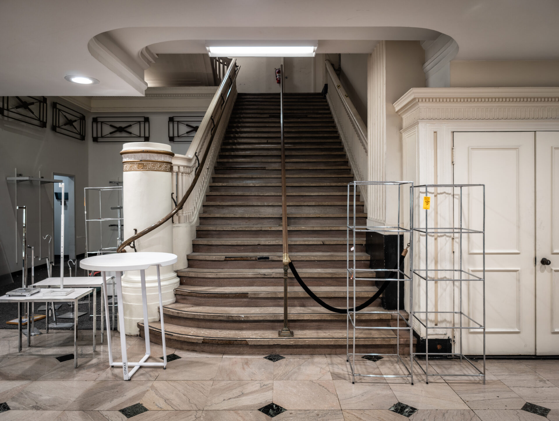Even the stairways are impressive, remnants of a time when store architecture mattered to designers