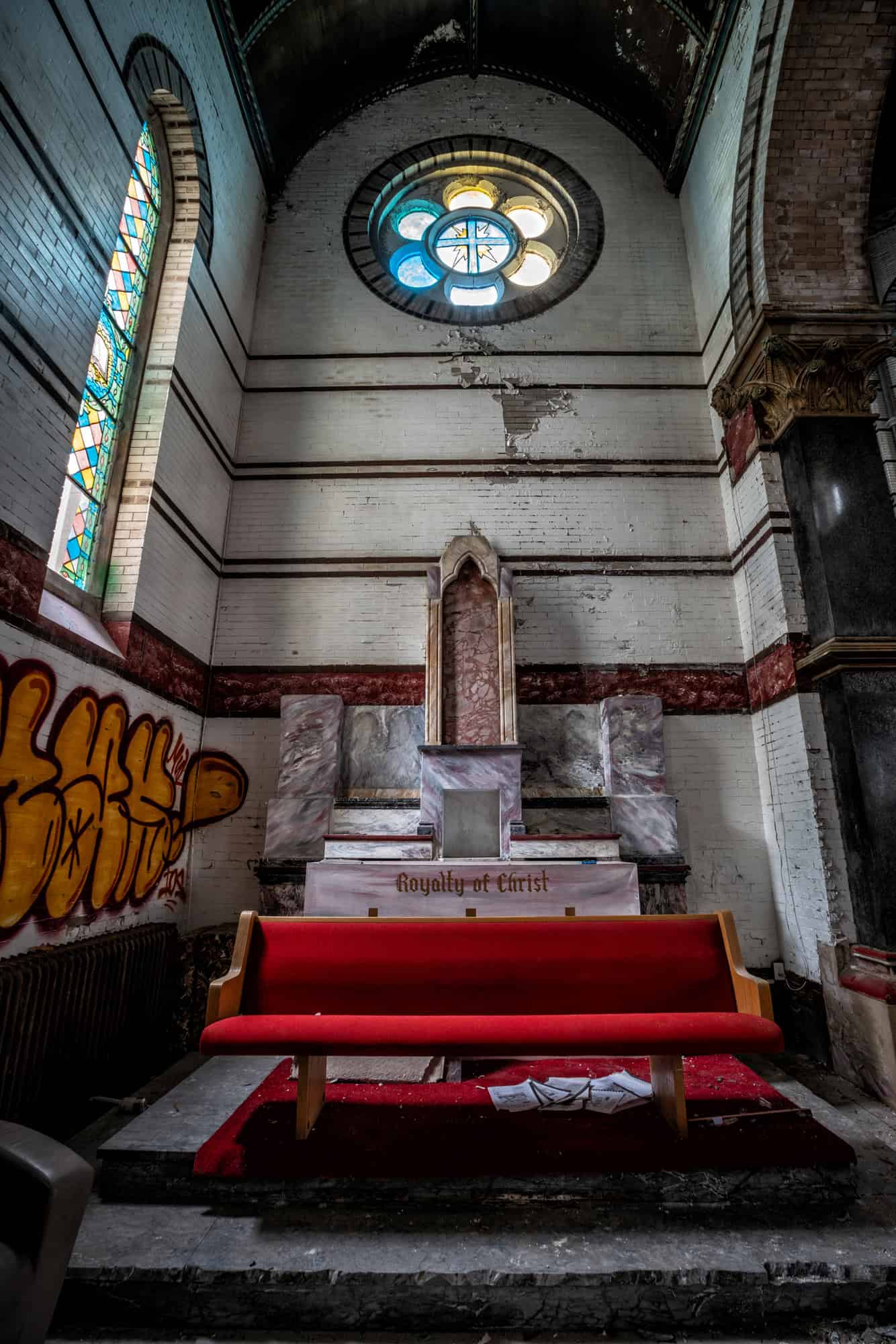 Echoes of the former beauty remain
