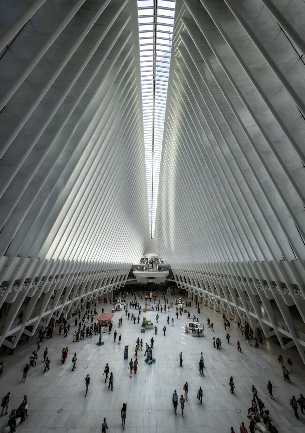 The interior of The Oculus is visually striking