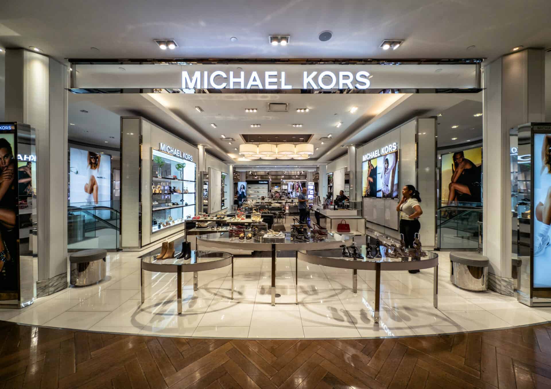 Popular brands have their own sections throughout the store