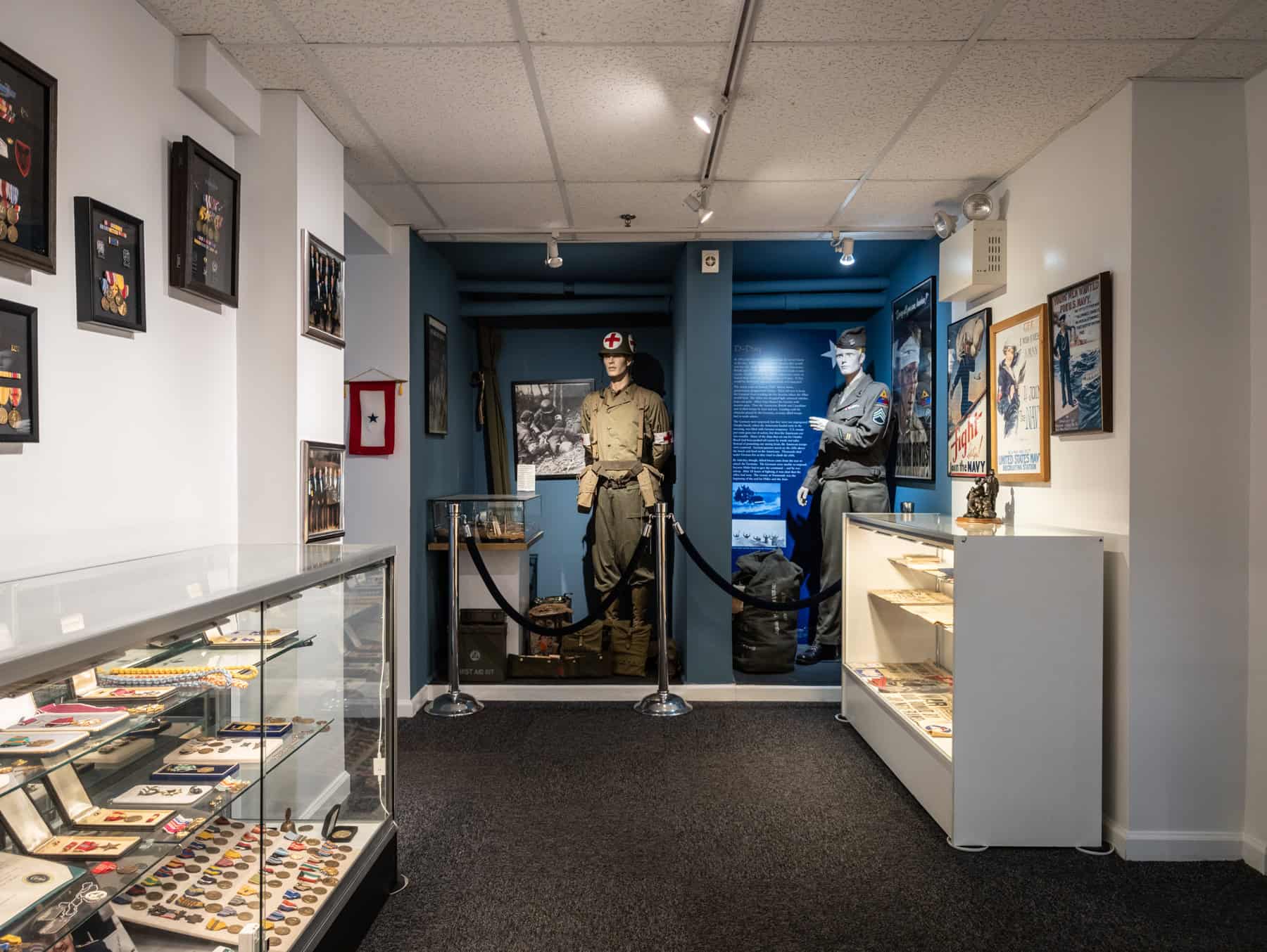 The variety in display items keeps them interesting and engaging through your visit