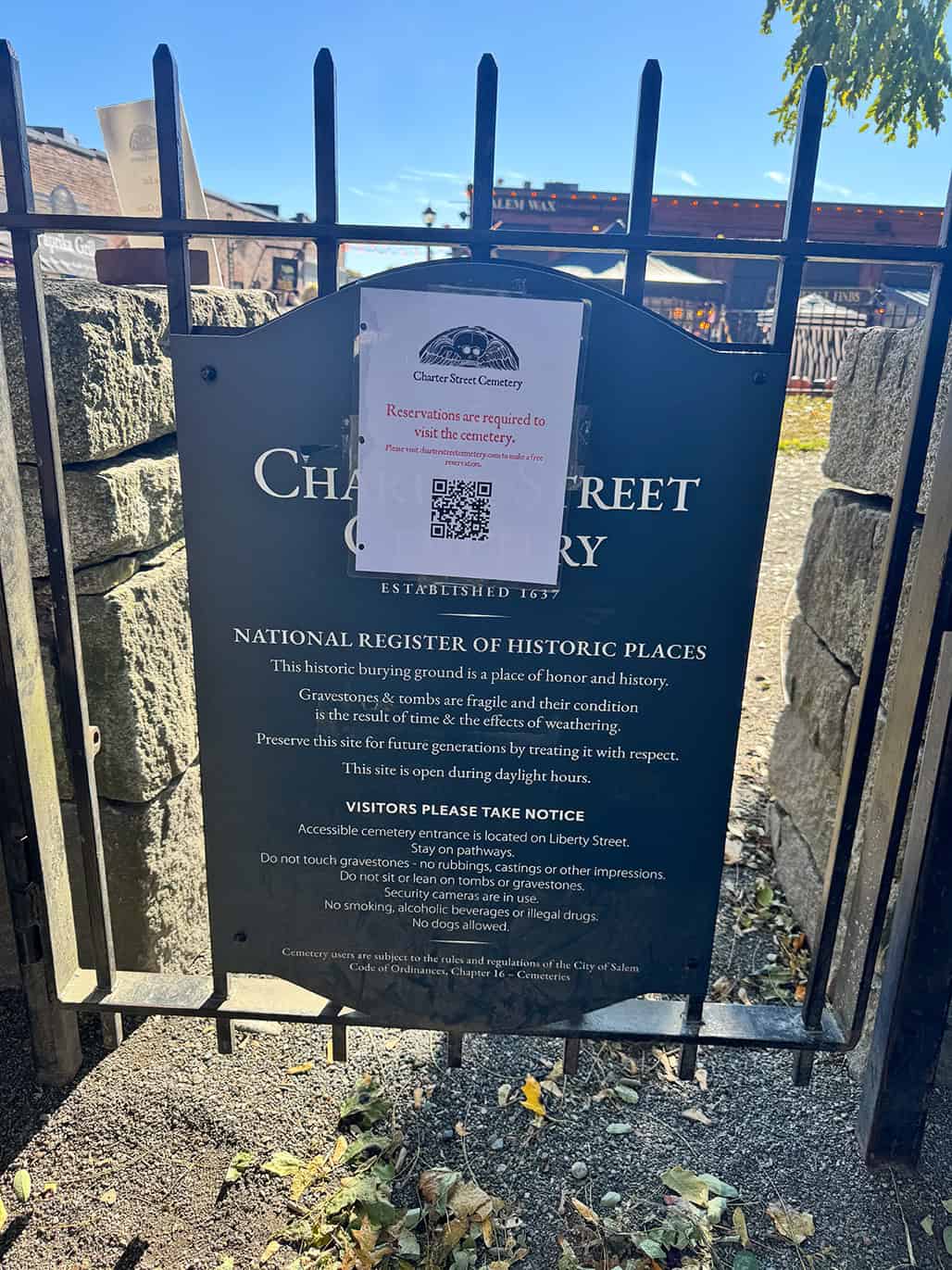 The Cemetery has become so popular you need a reservation to visit.