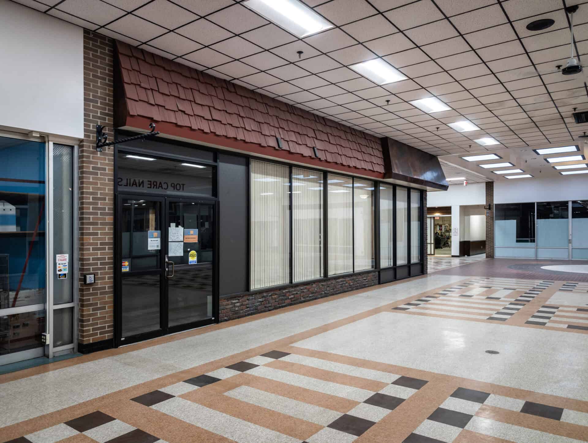 The interior of the Airport Mall, circa 1978