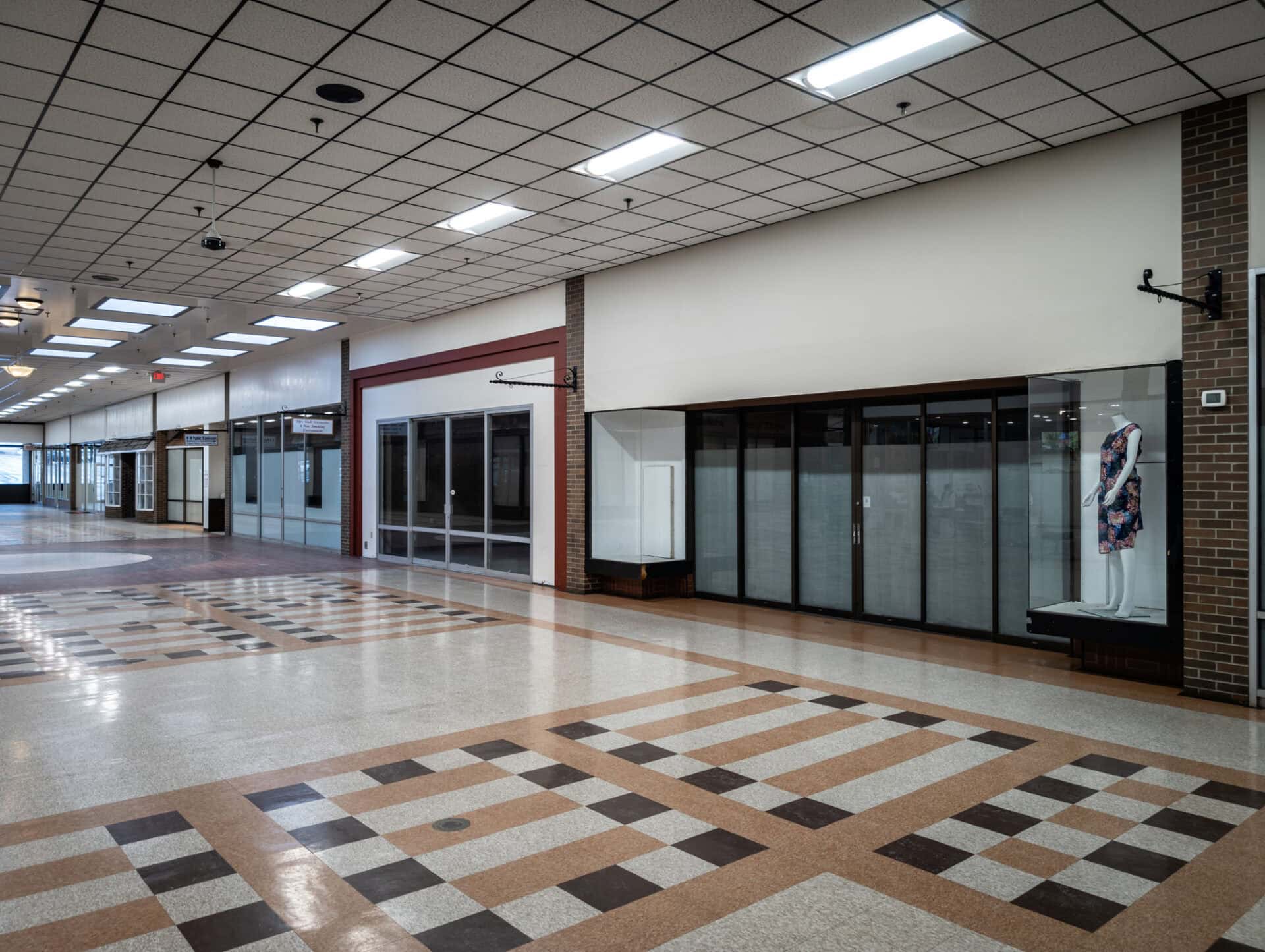 The interior of the Airport Mall, circa 1978
