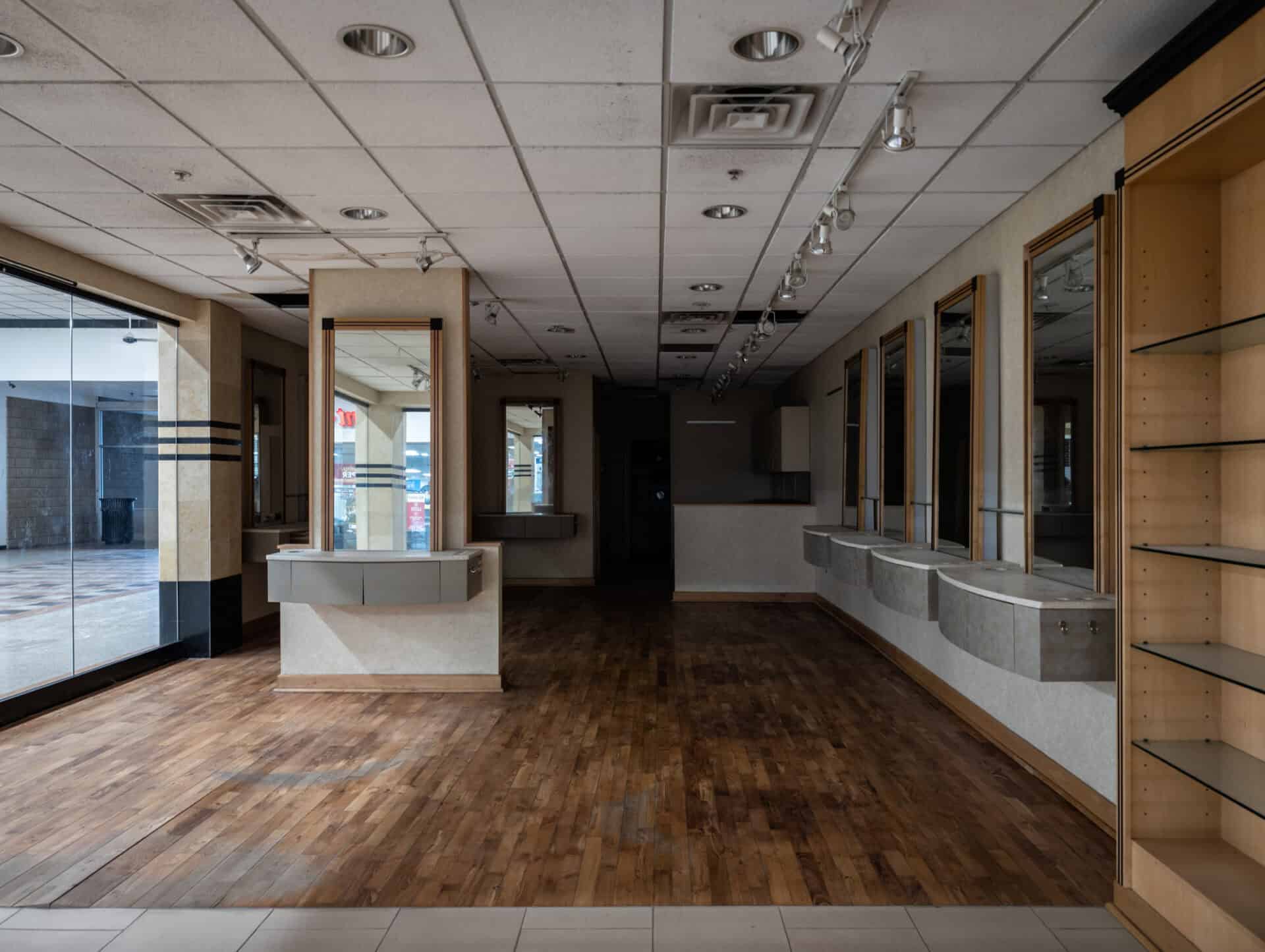 The interior of the Airport Mall, circa 1978