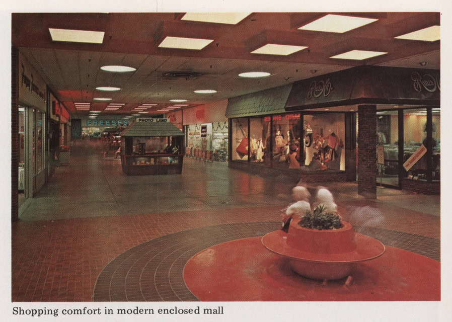 The interior of the Airport Mall, circa 1978