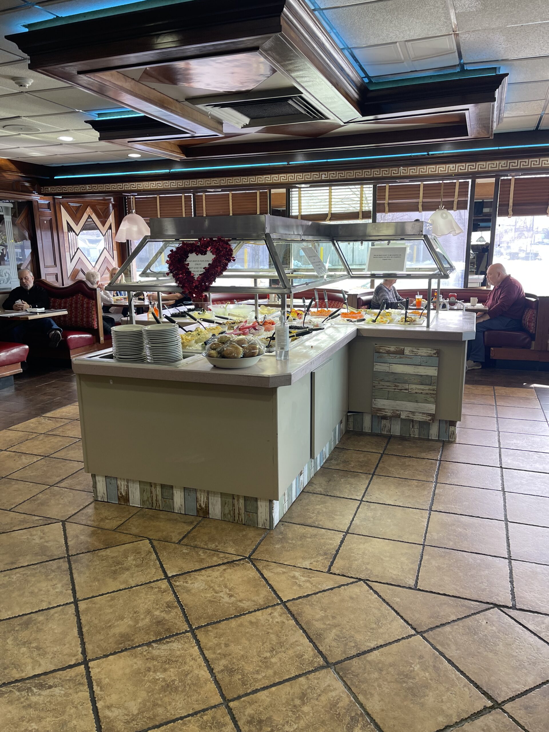 Classic diner = giant salad bar