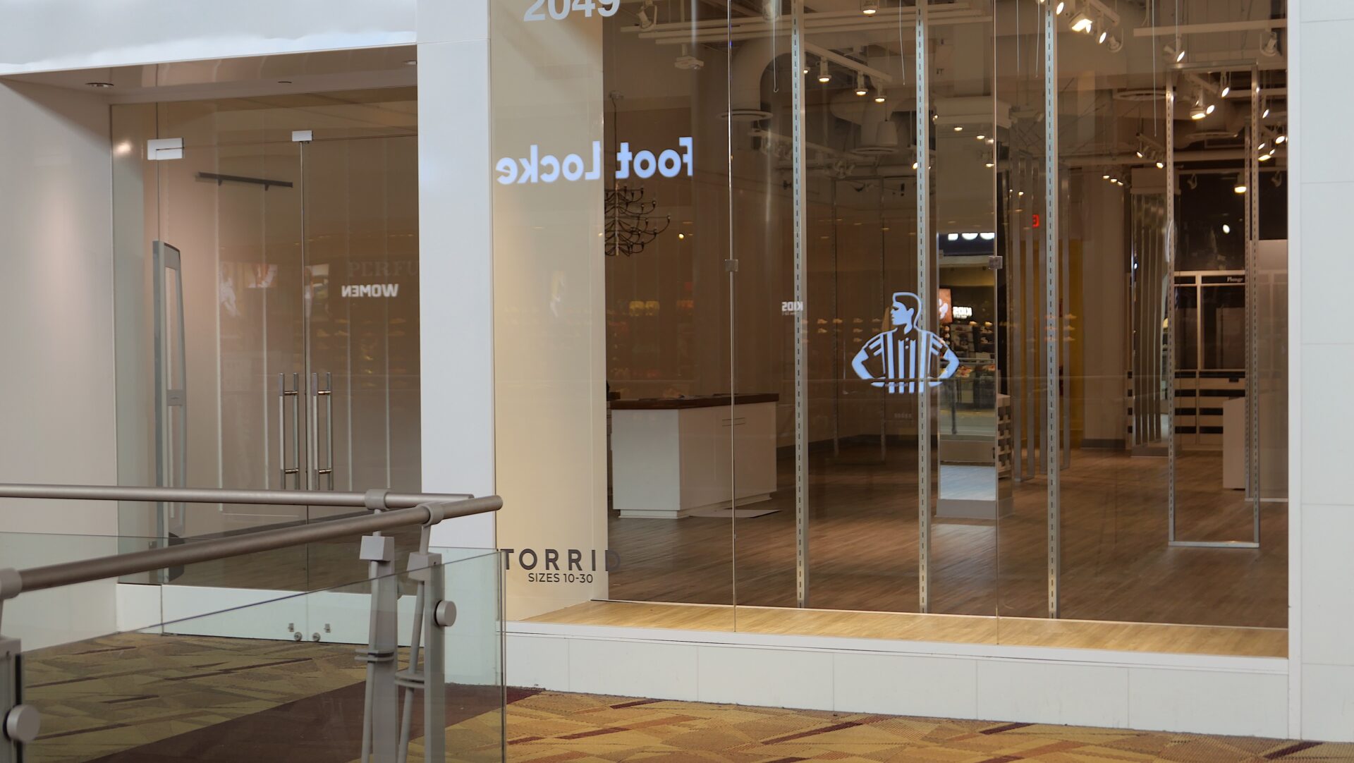 Empty reflections - this is my best vignette of the Triangle Town Center.
