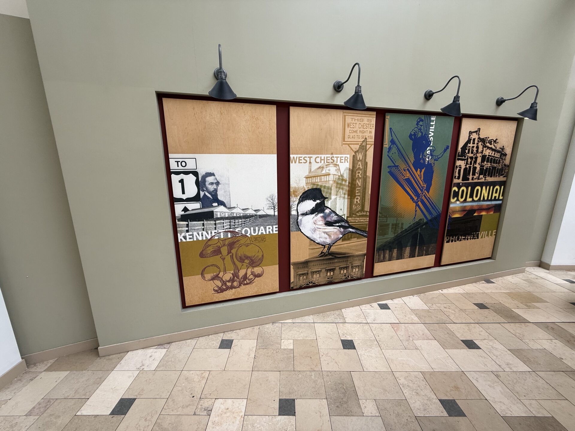 A poster showing Route 1