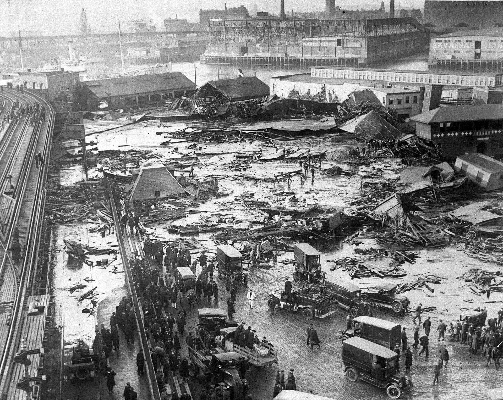 Aftermath of the Boston Great Molasses Flood