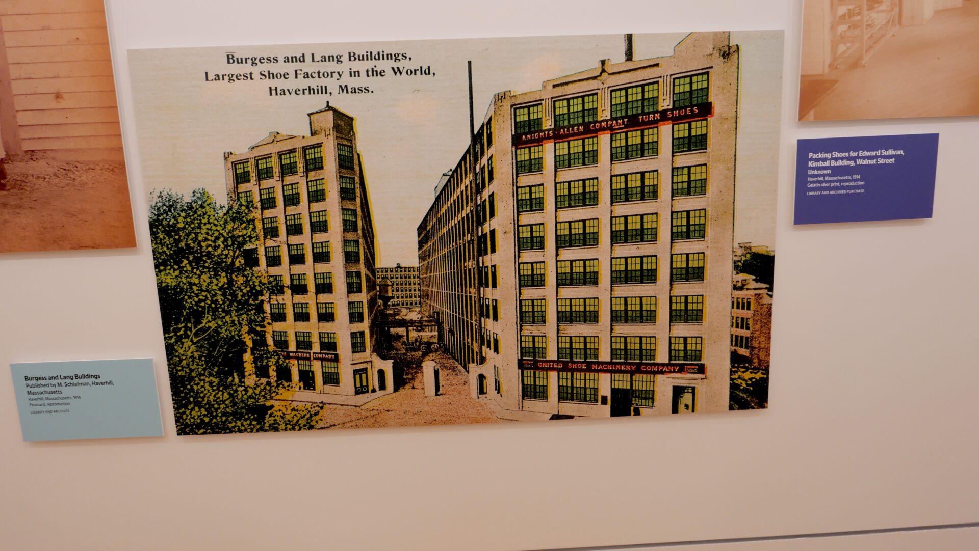A c.1912 post card of the Haverhill shoe factory